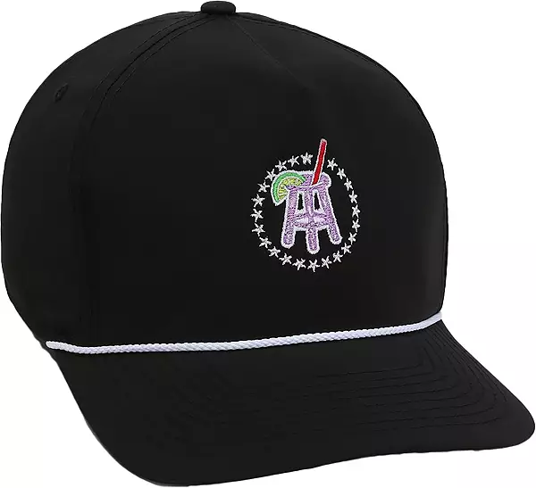 Barstool Sports Men's Transfusion Imperial Rope Golf Hat, Black/White