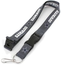 Dallas Cowboys Grey Lanyard Keychain - Sunset Key Chains