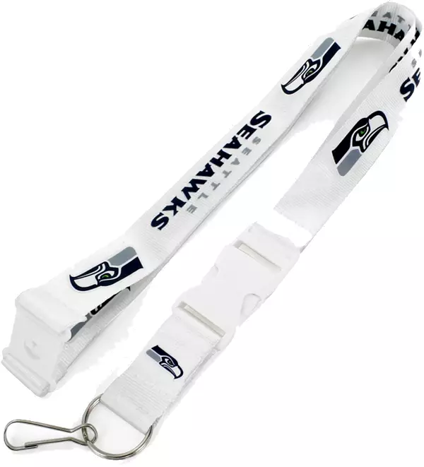 Aminco Seattle Seahawks White Lanyard