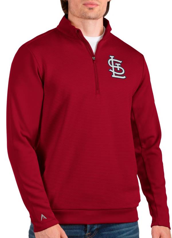 Antigua Men's St. Louis Cardinals Red Quarter-Zip Pullover