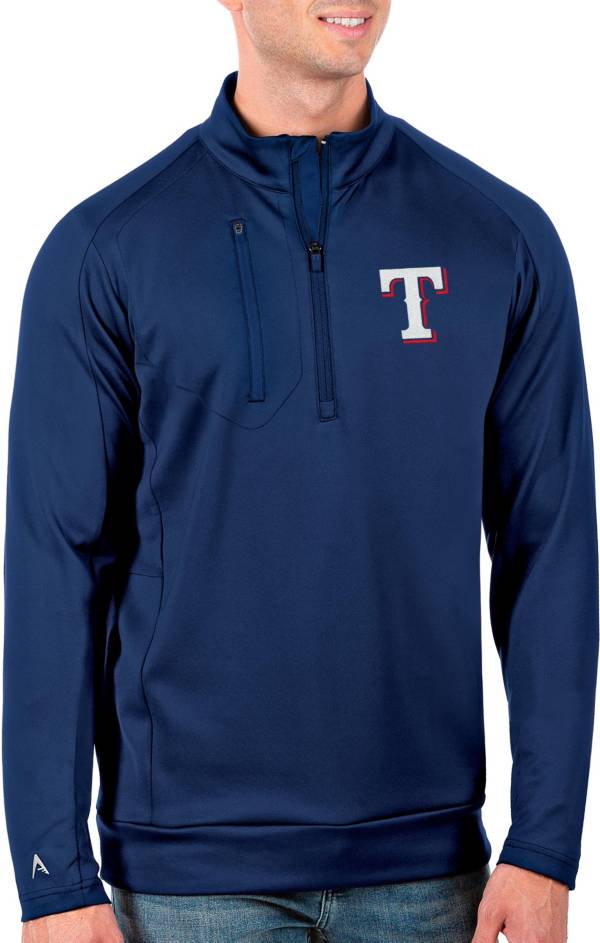 Antigua Men's Tall Texas Rangers Generation Royal Half-Zip Pullover product image