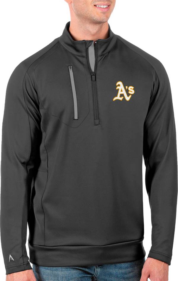 Antigua Men's Tall Oakland Athletics Generation Carbon Half-Zip Pullover product image