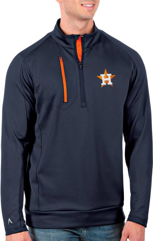 Antigua Men's Tall Houston Astros Generation Navy Half-Zip Shirt product image