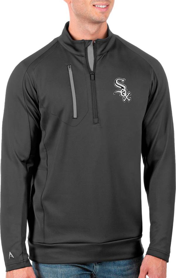 Antigua Men's Tall Chicago White Sox Generation Carbon Half-Zip Pullover product image
