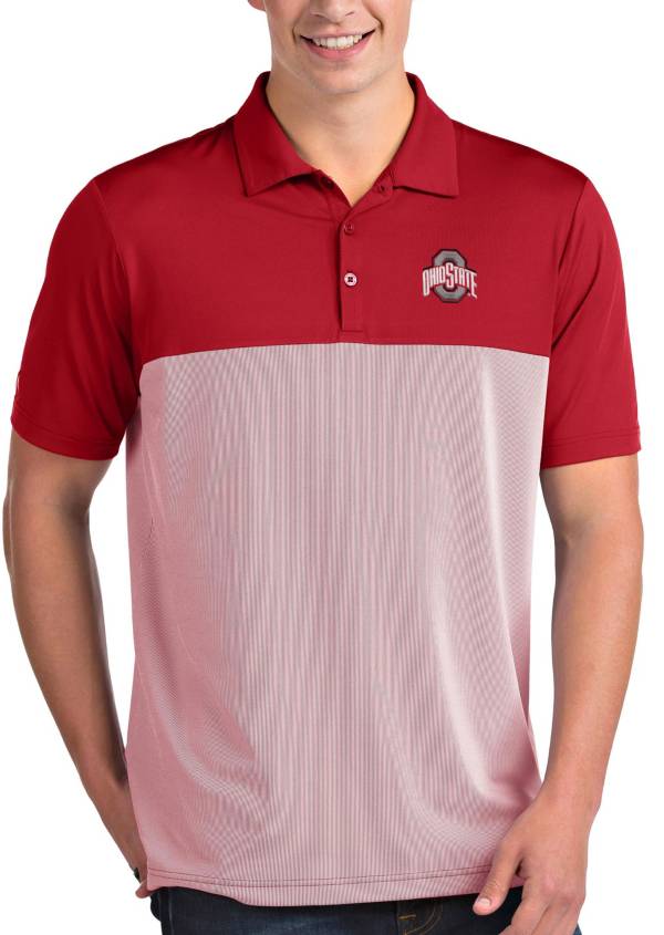 Antigua Men's Ohio State Buckeyes Scarlet Venture Polo