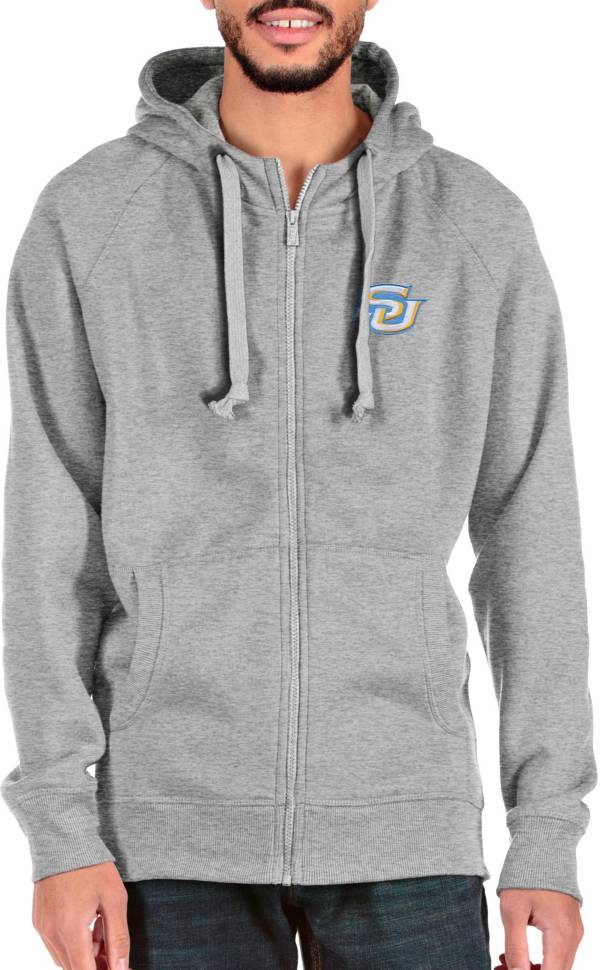 Antigua Men's Southern University Jaguars Grey Victory Full Zip Jacket product image