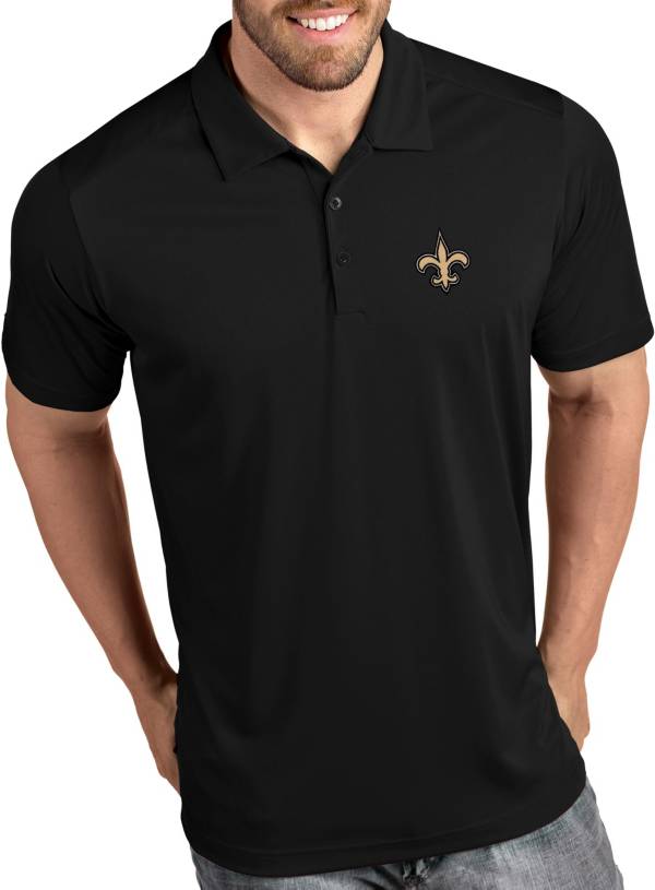 Antigua Men's New Orleans Saints Tribute Black Polo product image
