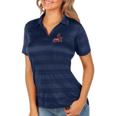 sorry, Antigua Women's St. Louis Cardinals Compass Navy Polo is currently out of stock