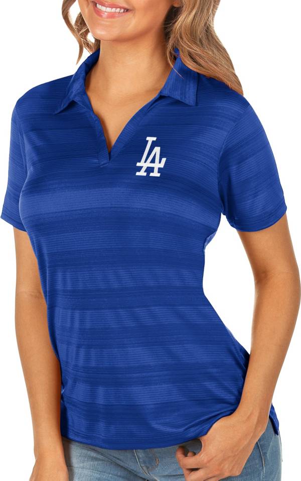 Antigua Women's Los Angeles Dodgers Compass Royal Polo product image