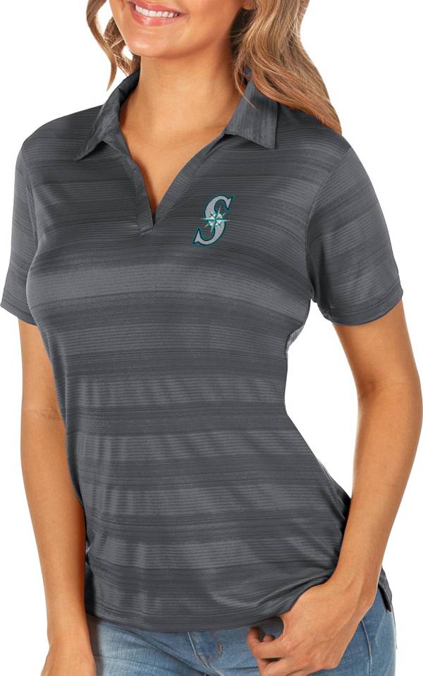 Antigua Women's Seattle Mariners Compass Carbon Polo product image