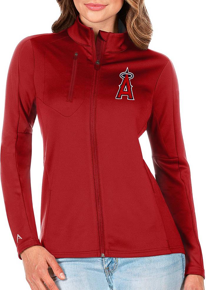 Nike Women's Replica Los Angeles Angels Mike Trout #27 Cool Base Red Jersey