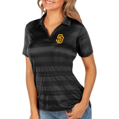 sorry, Antigua Women's San Diego Padres Compass Black Polo is currently out of stock