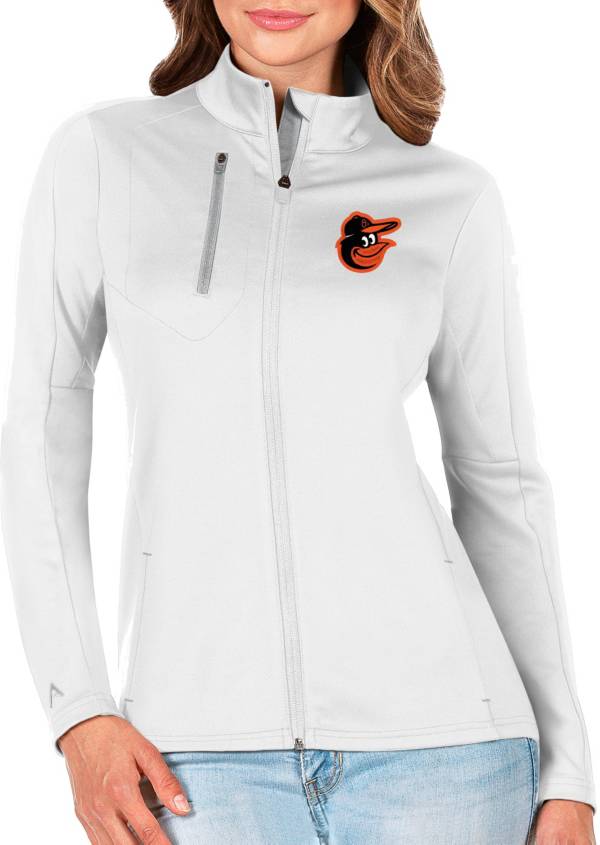Antigua Women's Baltimore Orioles Generation Full-Zip White Jacket product image