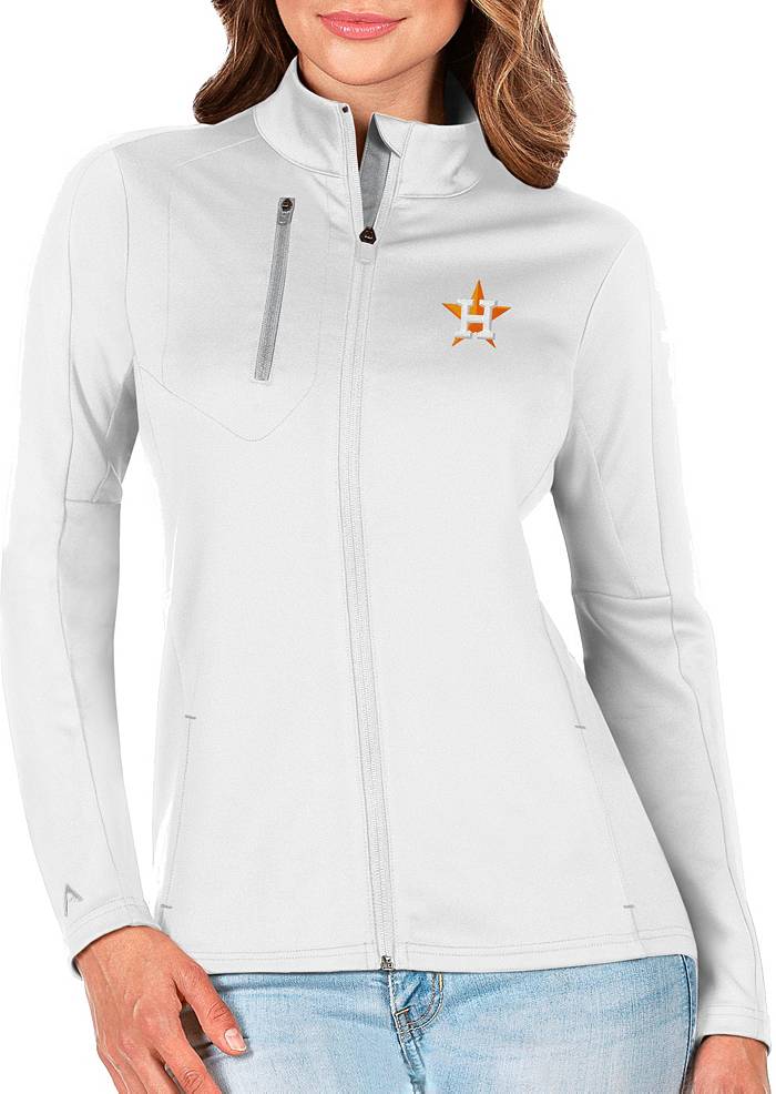 Antigua Women's Houston Astros Generation Full-Zip White Jacket