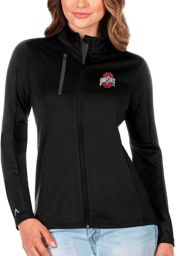 Antigua Women's Ohio State Buckeyes Black Generation Full-Zip Jacket product image