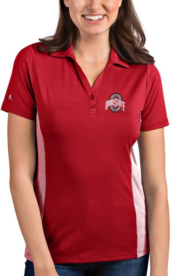 Antigua Women's Ohio State Buckeyes Scarlet Venture Polo