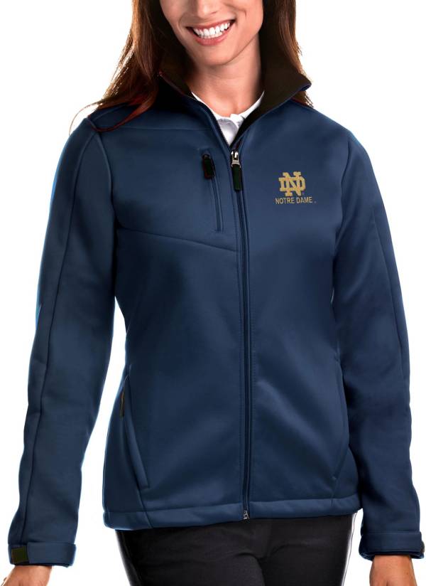 Antigua Women's Notre Dame Fighting Irish Navy Traverse Full-Zip Jacket