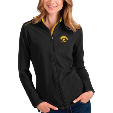 sorry, Antigua Women's Iowa Hawkeyes Black Glacier Full-Zip Jacket is currently out of stock
