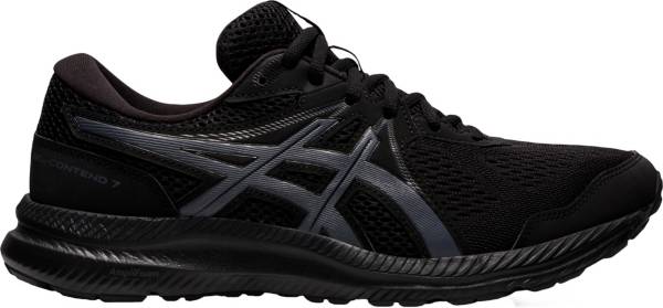 Asics black outlet running shoes men