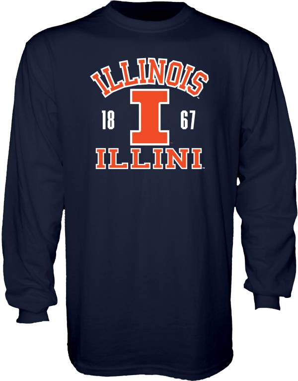Blue 84 Men's Illinois Fighting Illini Blue Long Sleeve T-Shirt