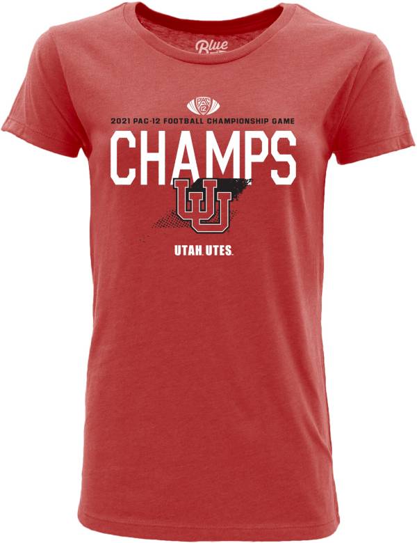 Blue 84 Women's 2021 Pac-12 Football Champions Utah Utes Locker Room T-Shirt product image