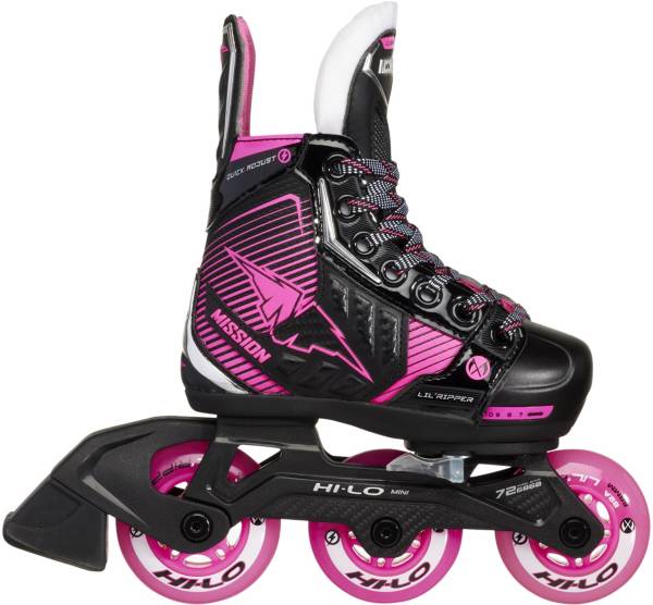 Rollerblade Kit de Protection - Skate Vitesse Jr - Noir av. Rose