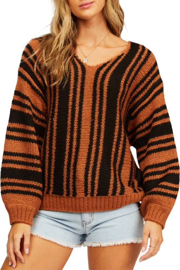 Billabong Women's Laid Back Deep-V Sweater