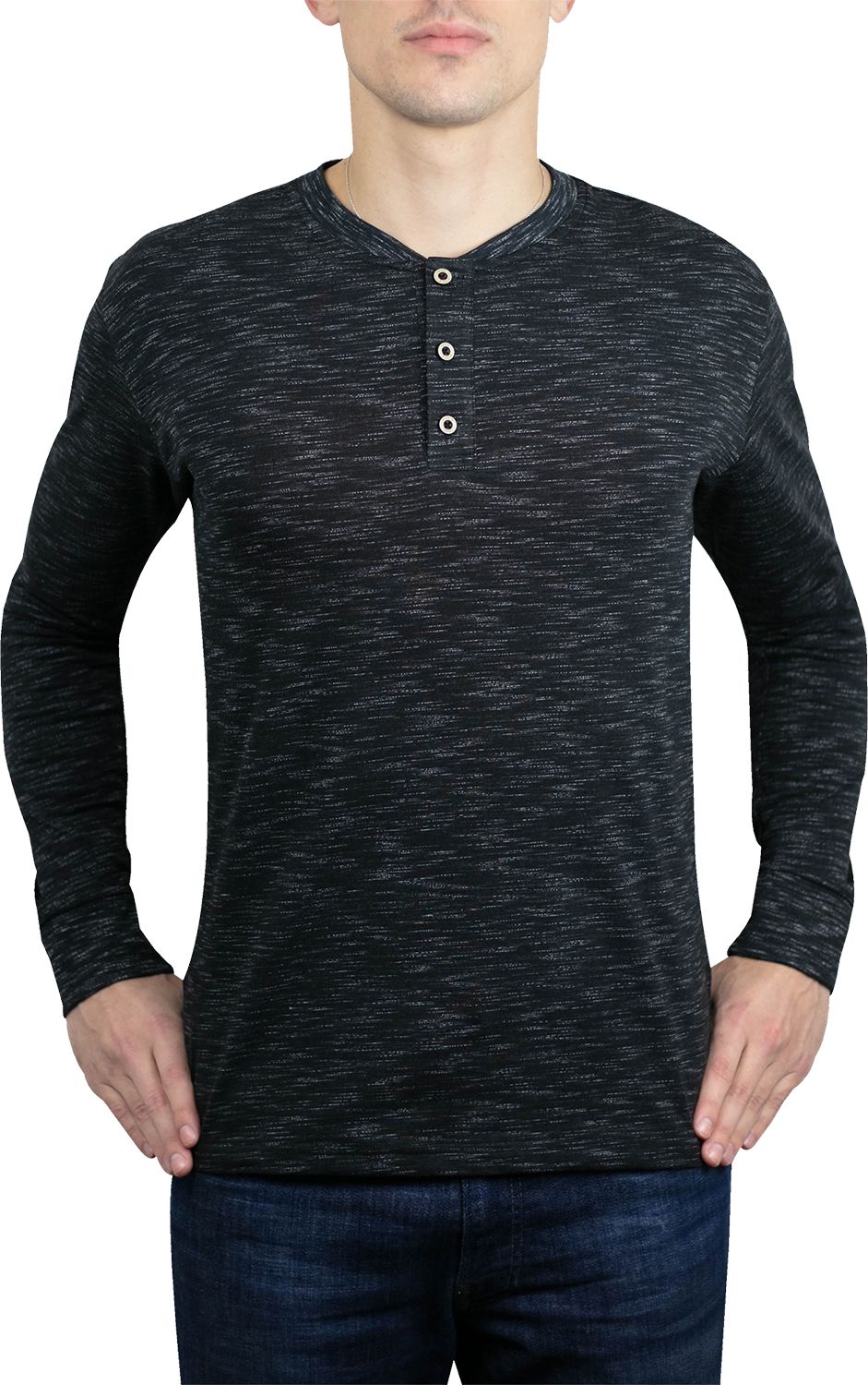 Baseballism Men's Fundamental Collection Long-Sleeve Henley Shirt product image