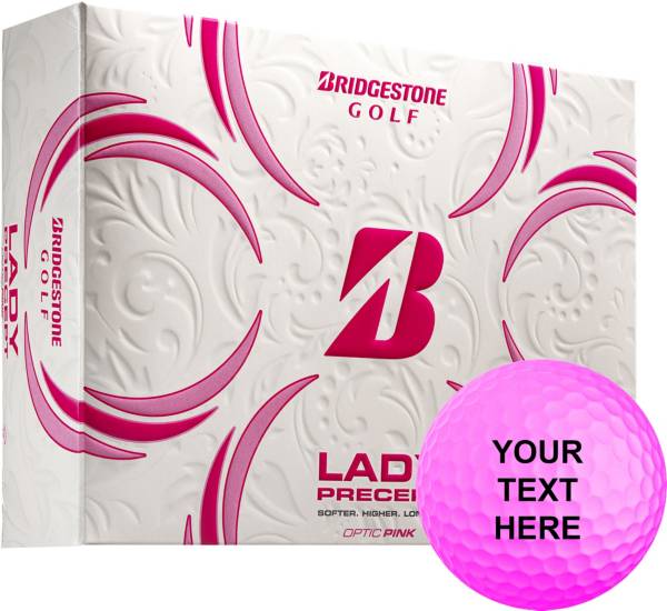 Bridgestone Lady Precept Pink Personalized Golf Balls