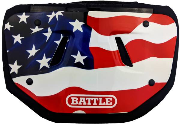 Battle Adult Chrome American Flag Football Back Plate Dick S Sporting Goods