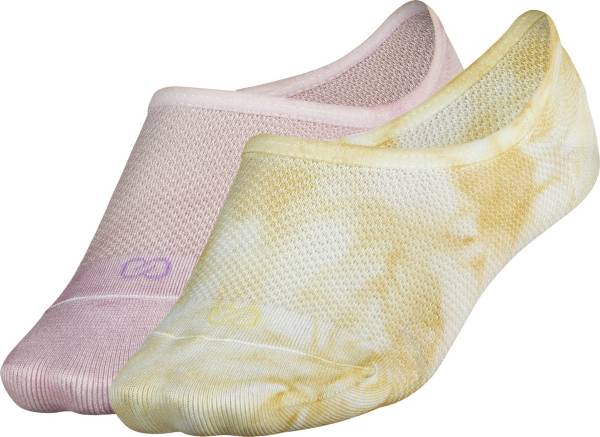 CALIA by Carrie Underwood Women's Tie Dye Footie Socks - 2 Pack
