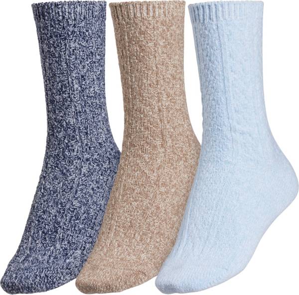 CALIA by Carrie Underwood Women's Holiday Cable Knit Socks - 3 Pack