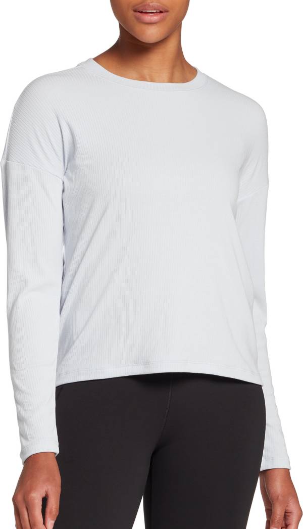 CALIA Women's Boxy Rib Long Sleeve Top CALIA