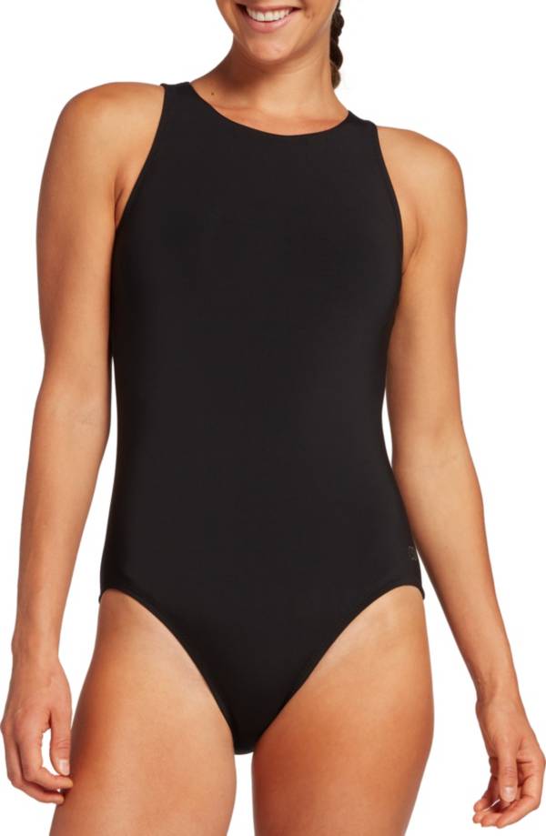 CALIA by Carrie Underwood Women's High Neck One Piece Swimsuit