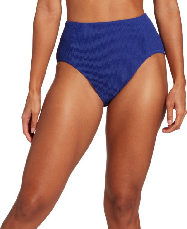 CALIA by Carrie Underwood Women's High Rise Crinkle Swim Bottoms