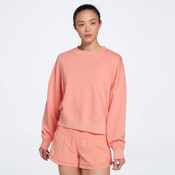 Cinched clearance crewneck sweatshirt
