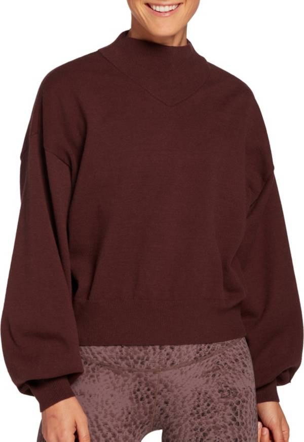 CALIA by Carrie Underwood Women's Mock Neck Sweater
