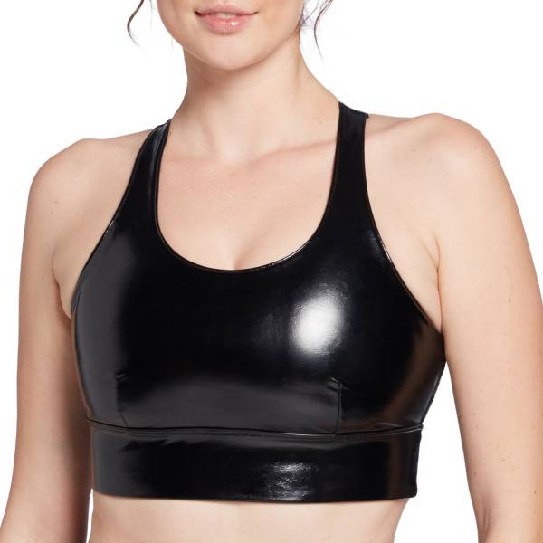 CALIA by Carrie Underwood Women's Patent Shine Sculpt Sports Bra