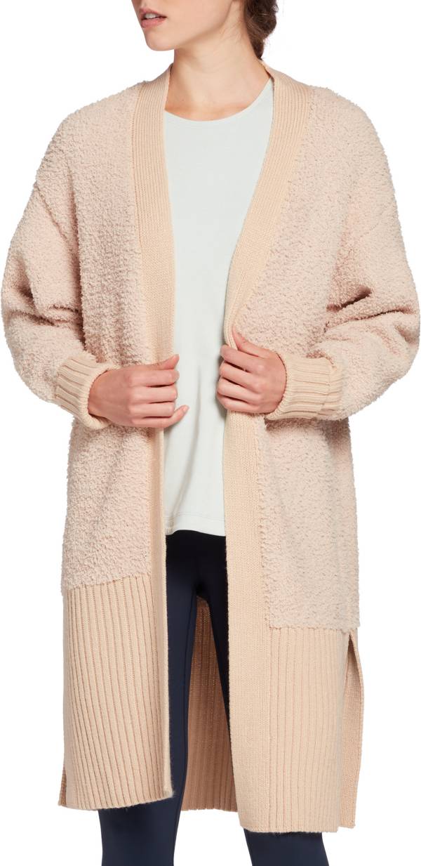 CALIA by Carrie Underwood Women's Ribbed Sherpa Duster