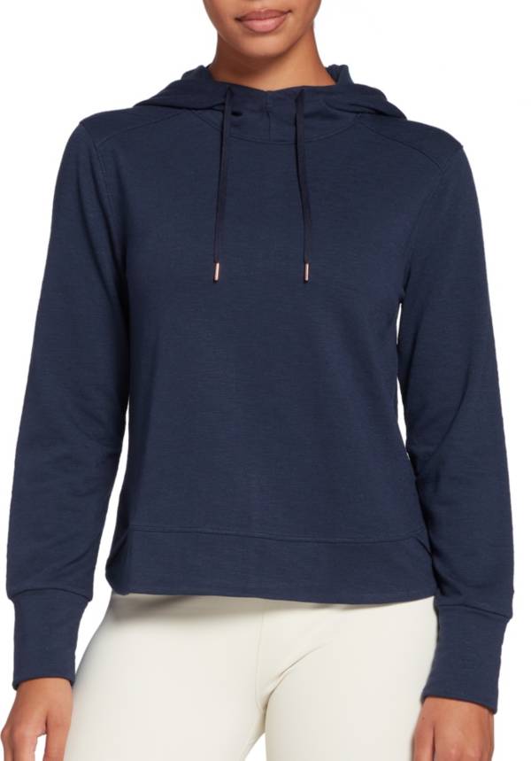 CALIA by Carrie Underwood Women's Slub Modal Tulip Hem Hoodie