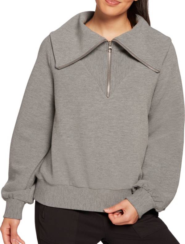 CALIA by Carrie Underwood Women's Ottoman ¼ Zip Pullover Jacket