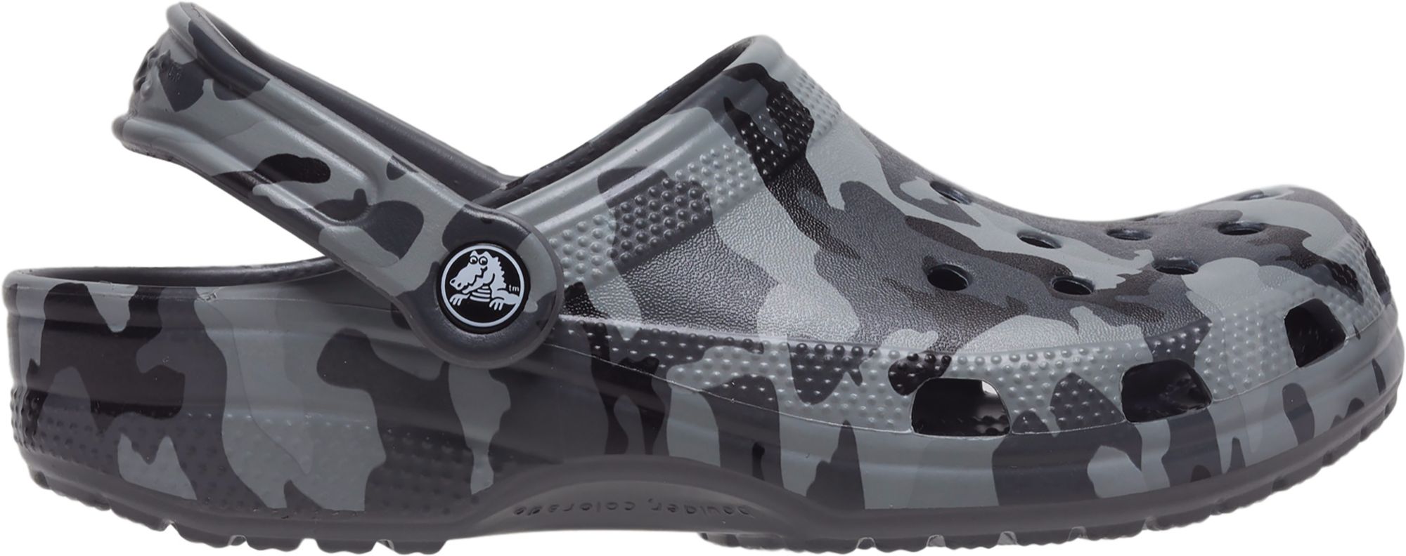 crocs grey camo