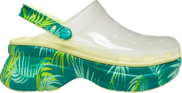 Crocs Women's Classic Bae Translucent Tropical Clogs
