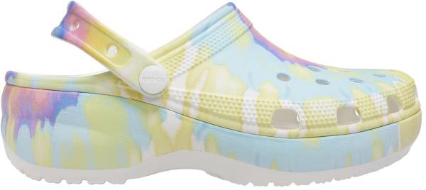 Pastel tie store dye crocs womens