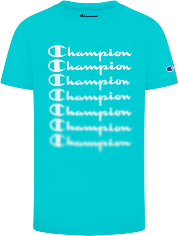 Champion Boys' Short Sleeve Blur Script T-Shirt product image