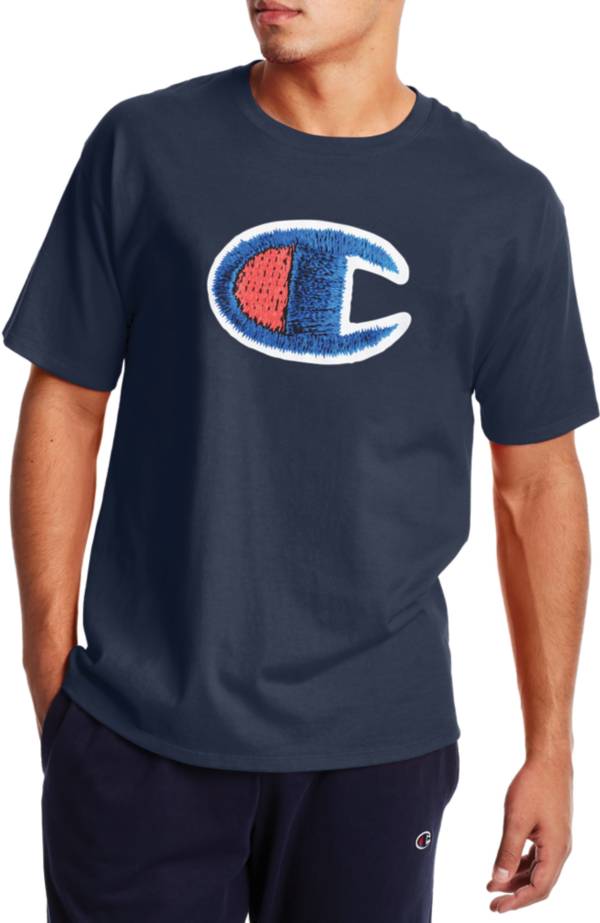 Champion Men's Classic Graphic C Patch T-Shirt