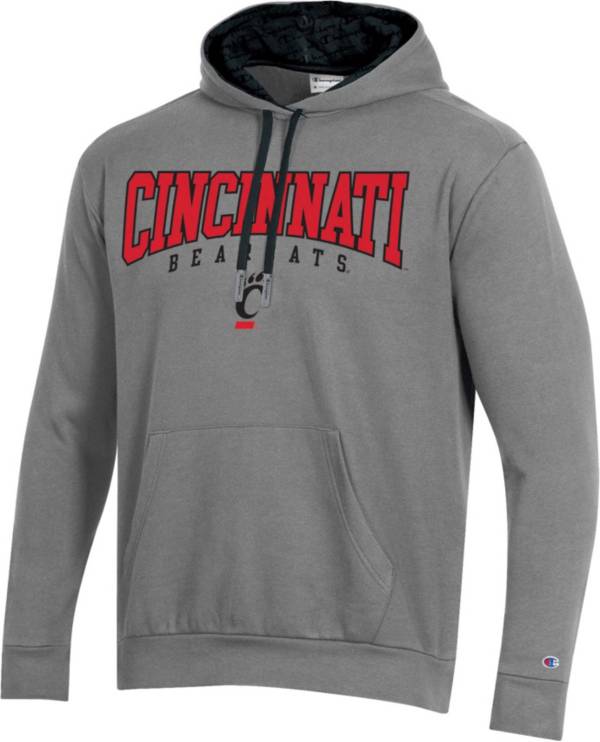 Champion Men's Cincinnati Bearcats Grey Pullover Hoodie