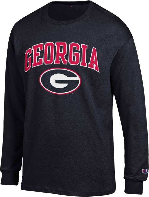 Champion Men's Georgia Bulldogs Black Logo Long Sleeve T-Shirt product image