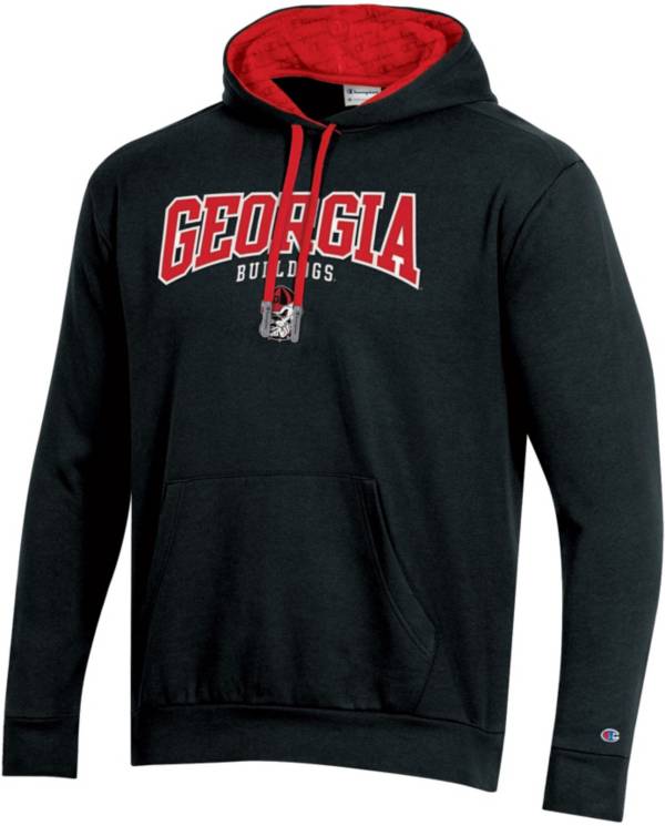 Champion Men's Georgia Bulldogs Black Pullover Hoodie