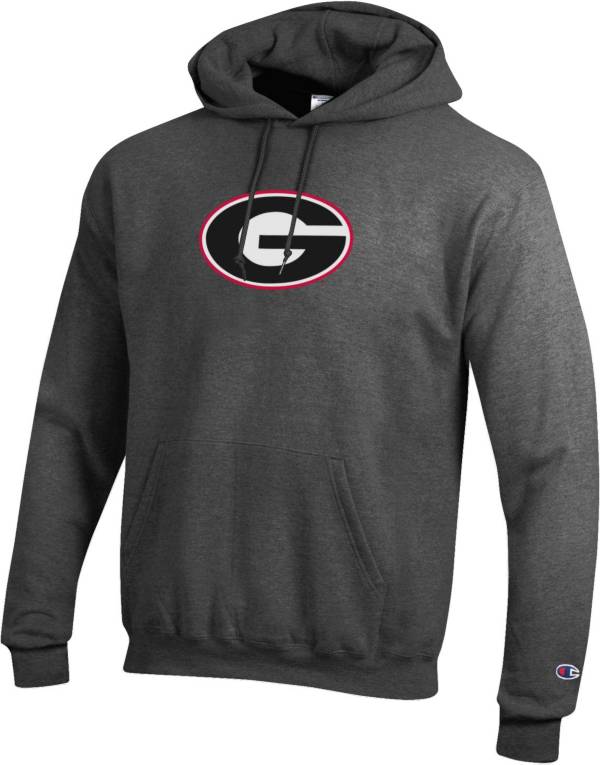 Champion Men's Georgia Bulldogs Grey Pullover Hoodie